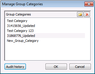 Manage Group Categories